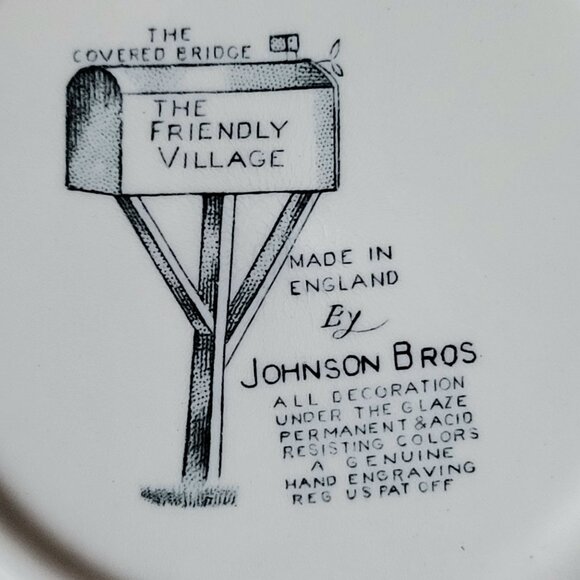 Johnson Brothers The Friendly Village Square Cereal Bowl "Sugar Maples" *Crazing - Picture 6 of 6